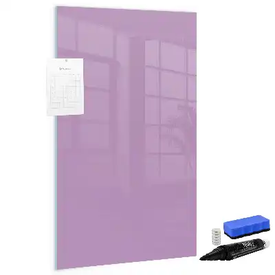 Tableau effaçable à sec magnétique de couleur lilas