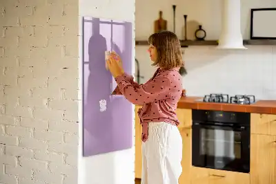 Tableau effaçable à sec magnétique de couleur lilas