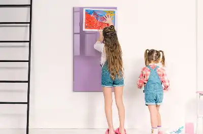 Tableau effaçable à sec magnétique de couleur lilas