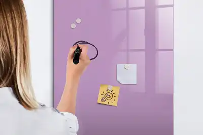 Tableau effaçable à sec magnétique de couleur lilas