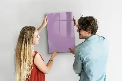 Tableau effaçable à sec magnétique de couleur lilas