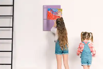 Tableau effaçable à sec magnétique de couleur lilas