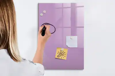 Tableau effaçable à sec magnétique de couleur lilas