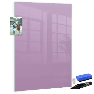 Tableau effaçable à sec magnétique de couleur lilas