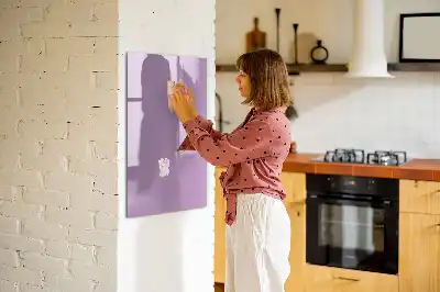 Tableau effaçable à sec magnétique de couleur lilas