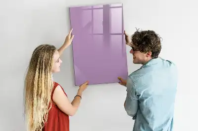 Tableau effaçable à sec magnétique de couleur lilas