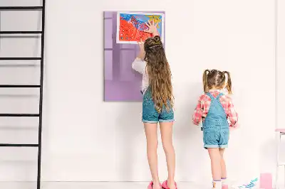 Tableau effaçable à sec magnétique de couleur lilas