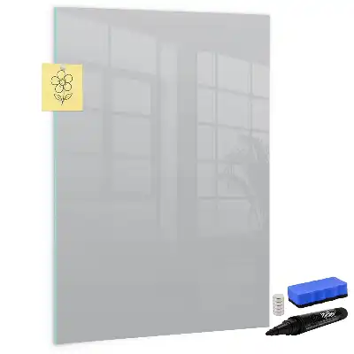 Tableau magnétique effaçable à sec couleur gris clair
