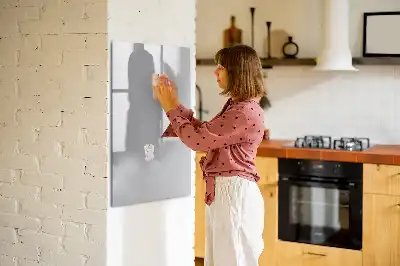 Tableau magnétique effaçable à sec couleur gris clair
