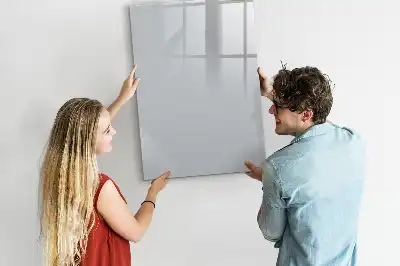 Tableau magnétique effaçable à sec couleur gris clair