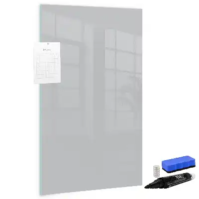 Tableau magnétique effaçable à sec couleur gris clair