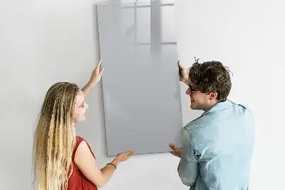 Tableau magnétique effaçable à sec couleur gris clair