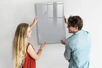 Tableau magnétique effaçable à sec couleur gris clair