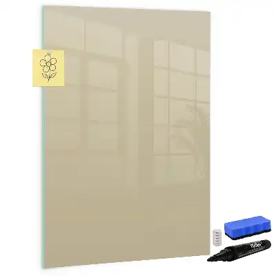Tableau effaçable à sec magnétique couleur beige