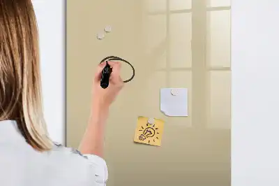 Tableau effaçable à sec magnétique couleur beige