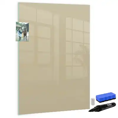 Tableau effaçable à sec magnétique couleur beige