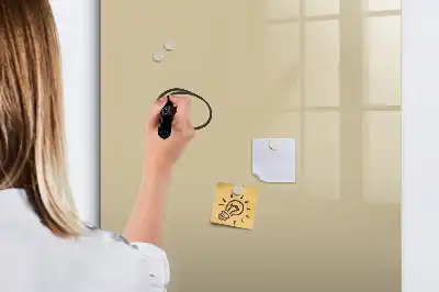 Tableau effaçable à sec magnétique couleur beige