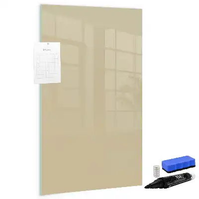 Tableau effaçable à sec magnétique couleur beige