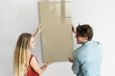 Tableau effaçable à sec magnétique couleur beige