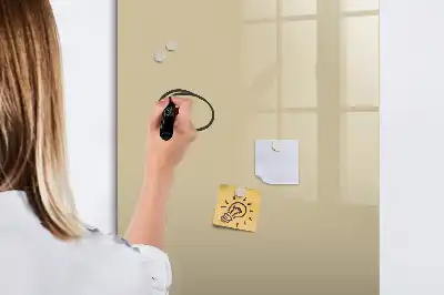 Tableau effaçable à sec magnétique couleur beige