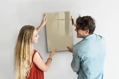 Tableau effaçable à sec magnétique couleur beige