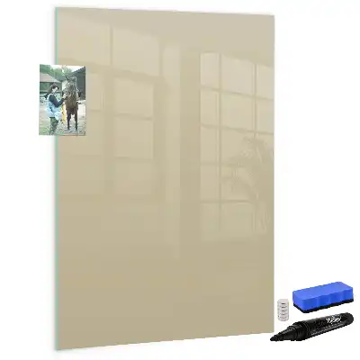 Tableau effaçable à sec magnétique couleur beige