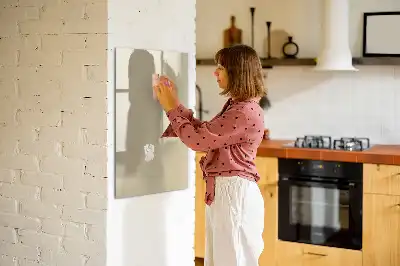 Tableau effaçable à sec magnétique couleur beige