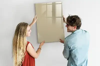 Tableau effaçable à sec magnétique couleur beige