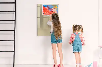Tableau effaçable à sec magnétique couleur beige