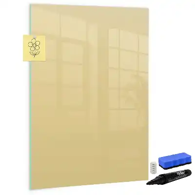 Tableau magnétique effaçable à sec couleur crème