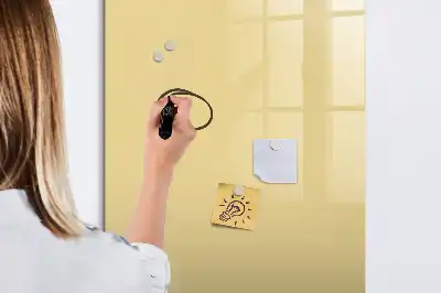 Tableau magnétique effaçable à sec couleur crème