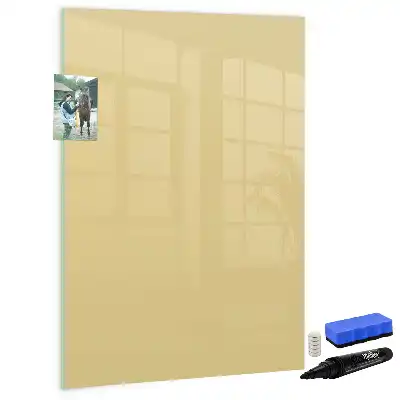 Tableau magnétique effaçable à sec couleur crème