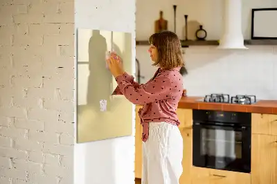 Tableau magnétique effaçable à sec couleur crème