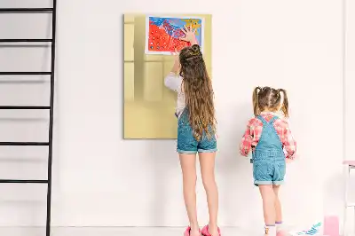 Tableau magnétique effaçable à sec couleur crème