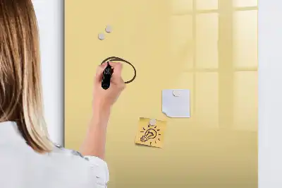 Tableau magnétique effaçable à sec couleur crème