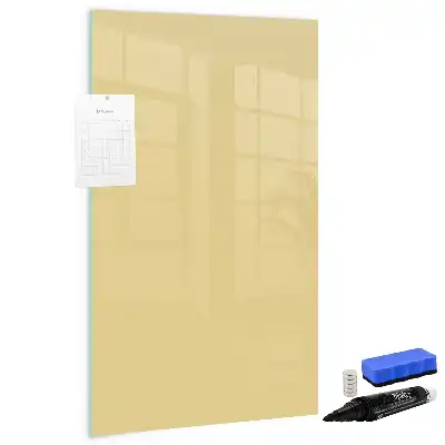 Tableau magnétique effaçable à sec couleur crème