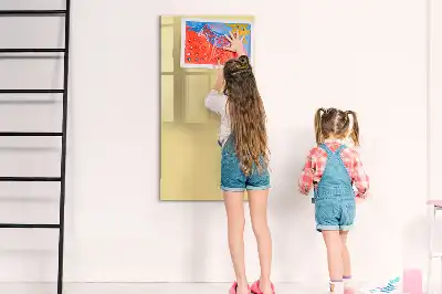 Tableau magnétique effaçable à sec couleur crème