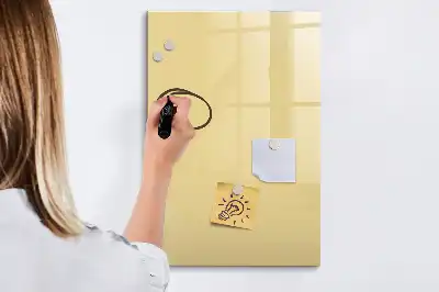 Tableau magnétique effaçable à sec couleur crème