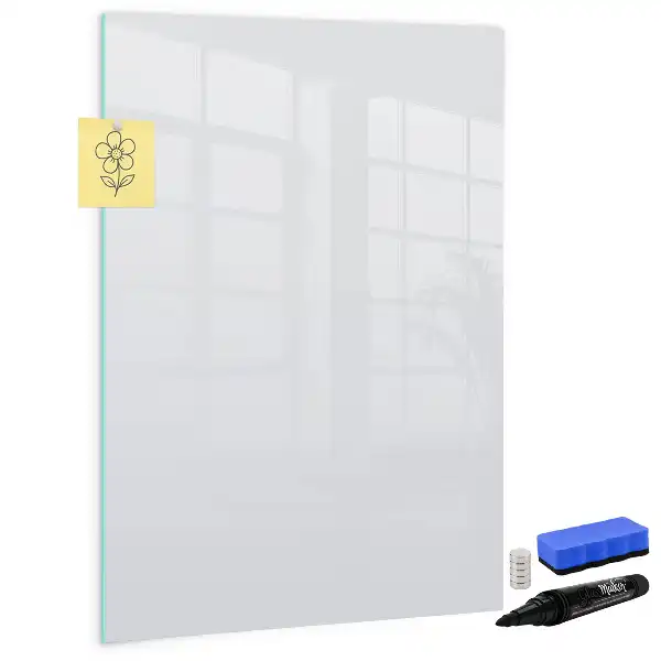 Tableau effaçable à sec magnétique couleur blanc cassé