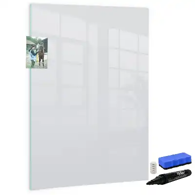 Tableau effaçable à sec magnétique couleur blanc cassé