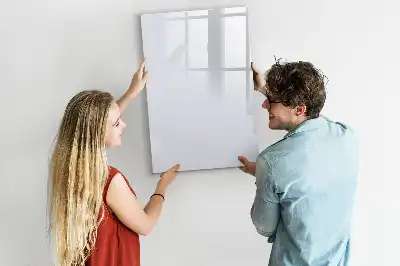 Tableau effaçable à sec magnétique couleur blanc cassé