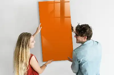 Tableau magnétique effaçable à sec de couleur orange