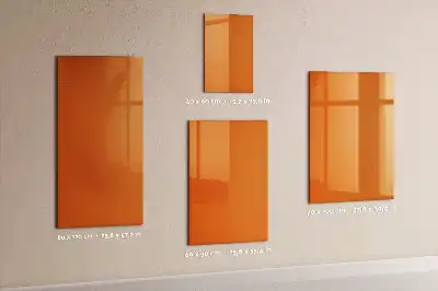 Tableau magnétique effaçable à sec de couleur orange