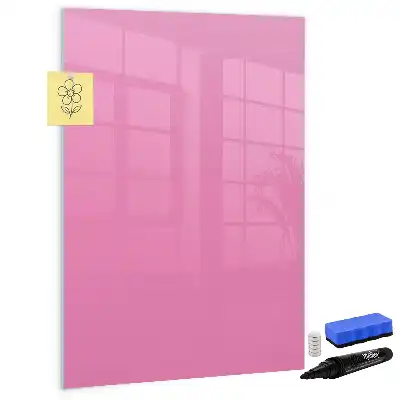 Tableau magnétique effaçable à sec couleur rose