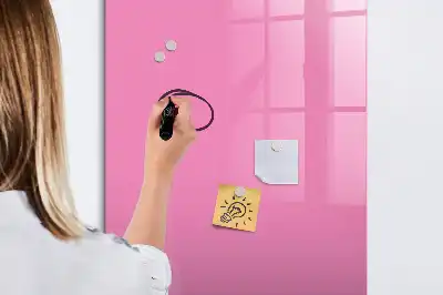 Tableau magnétique effaçable à sec couleur rose