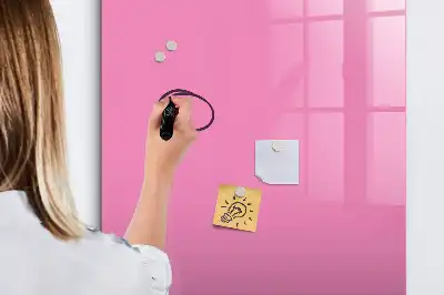 Tableau magnétique effaçable à sec couleur rose