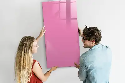 Tableau magnétique effaçable à sec couleur rose