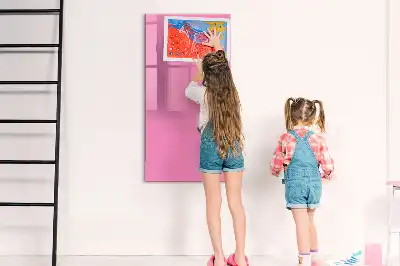 Tableau magnétique effaçable à sec couleur rose