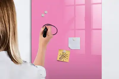 Tableau magnétique effaçable à sec couleur rose