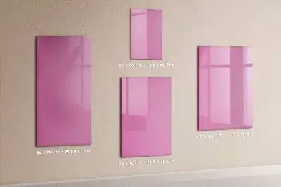 Tableau magnétique effaçable à sec couleur rose